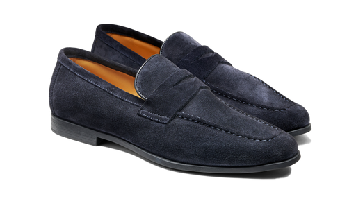 Capri - Pelle scamosciata blu navy