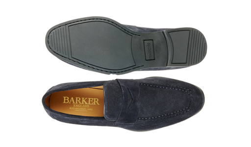 Capri - Pelle scamosciata blu navy