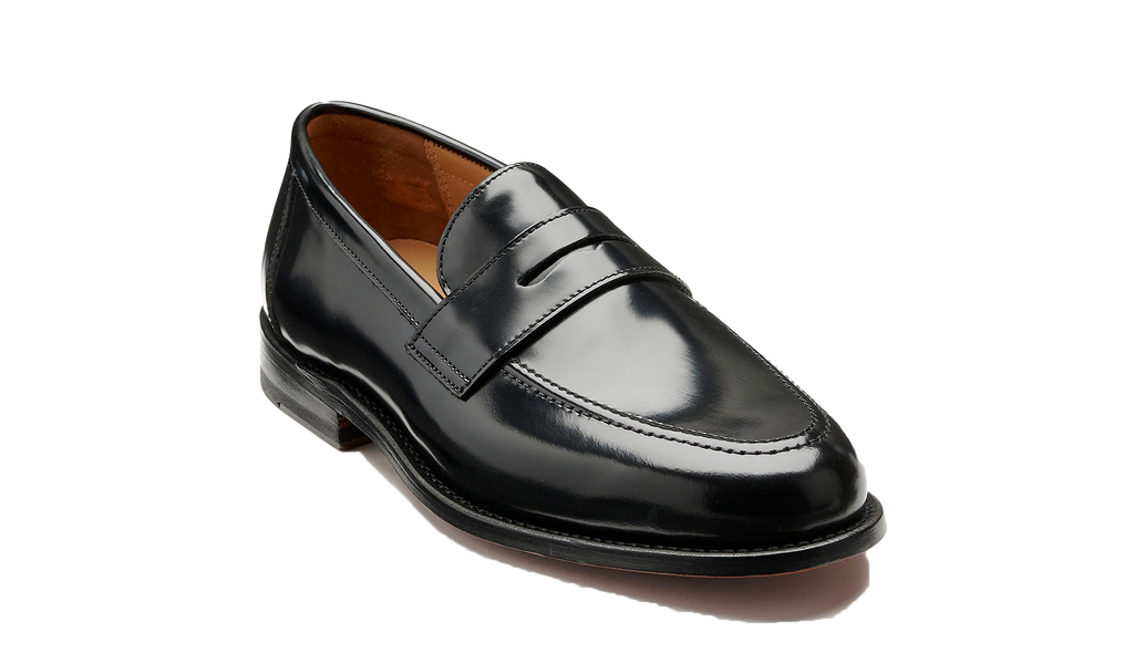 Stansted - Black Hi Shine | Barker Shoes Europe