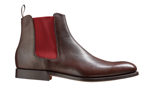 Hopper - Dark Walnut / Burgundy Elastic