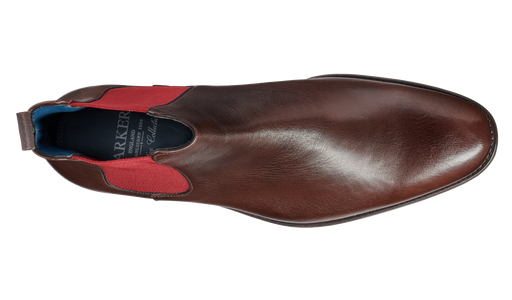 Hopper - Dark Walnut / Burgundy Elastic