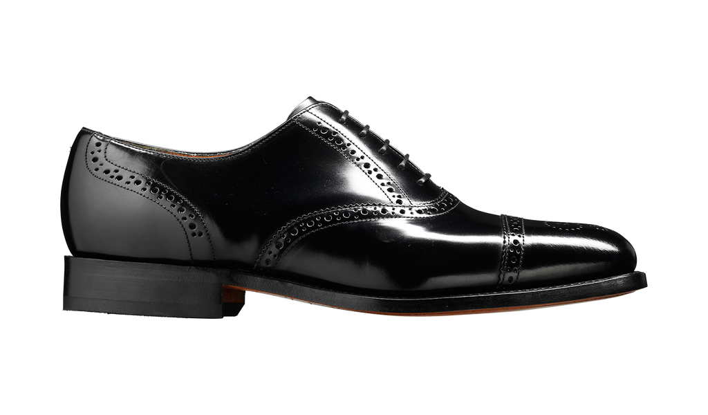 Black shine shoes top