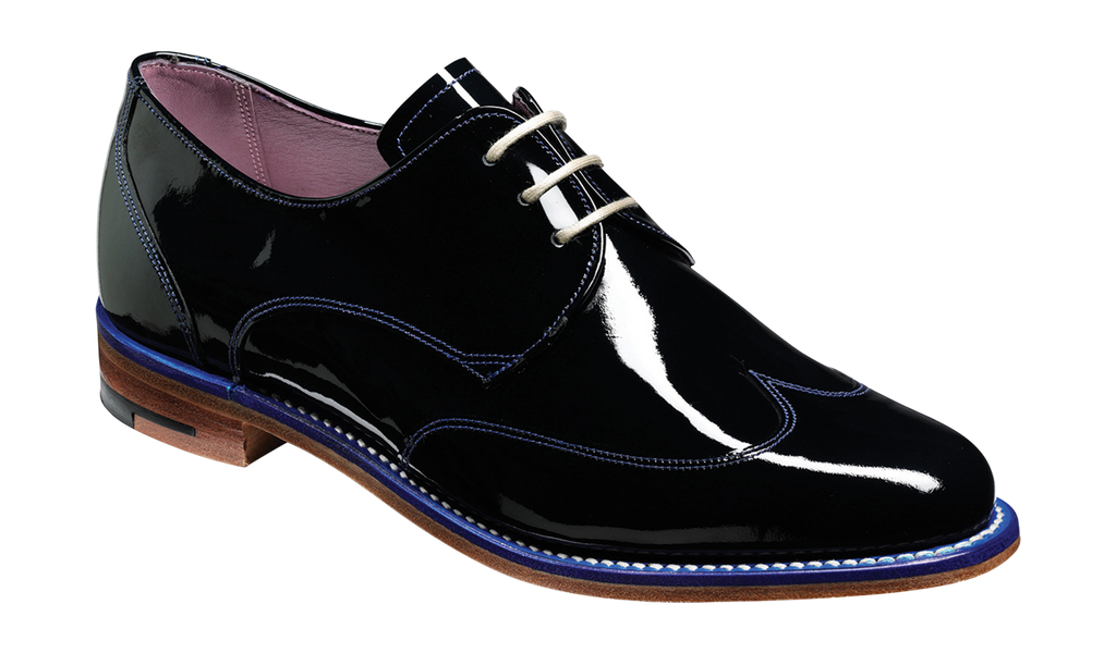 Charlie Navy Patent Barker Shoes Europe