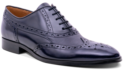 Bampton - Blu Navy Hi-Shine/Grain