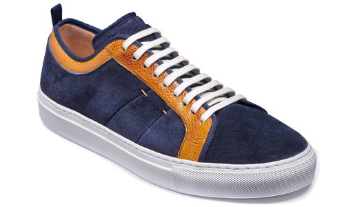 Greg - Navy suède / cederhout
