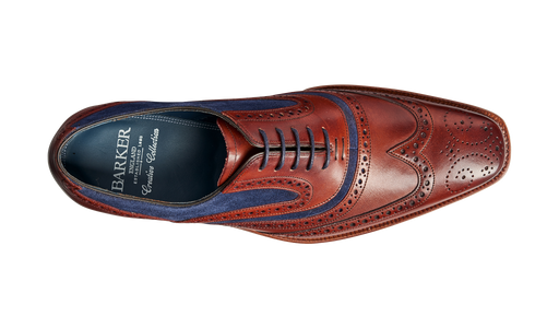Mcclean - Rosewood Calf / Navy Suede