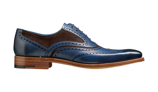 Mcclean - Navy Hand Painted / Choc Suede
