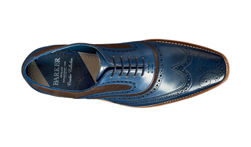 Mcclean - Navy Hand Painted / Choc Suede