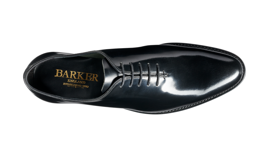 Nelson Zwart Hi Shine Oxford Heren Oxford Barker Shoes Europe