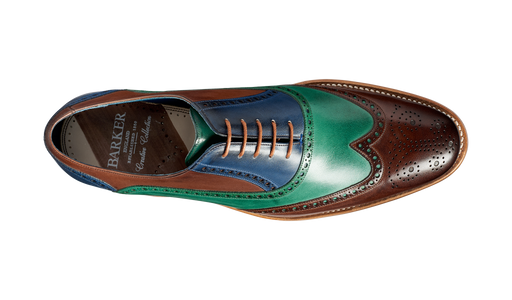 Valiant Multi - Ebony / Green / Blue Hand Painted