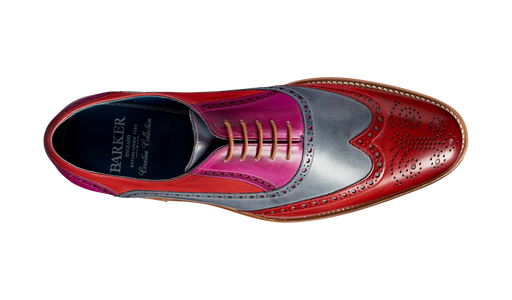 Valiant Multi - Red / Grey / Purple Hand Painted
