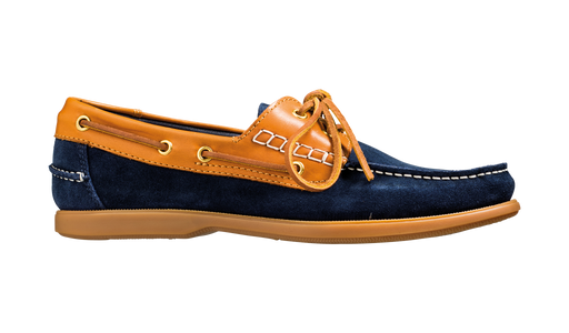 Wallis - Marineblaues Wildleder / Zedernkragen