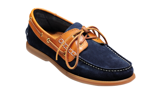 Wallis - Marineblaues Wildleder / Zedernkragen