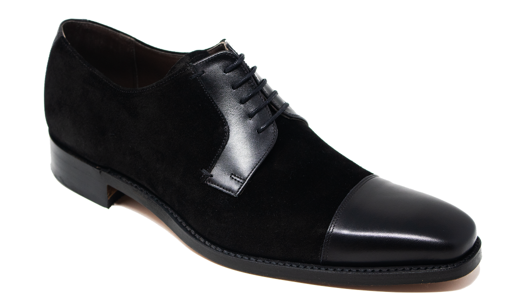 Powell Gamuza negra Barker Shoes Europe