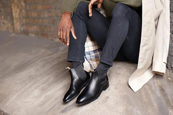 Mansfield - Men's Black Leather Chelsea Boot By Barker