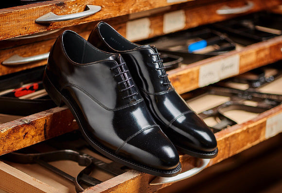 Winsford - Men's Black Leather Oxford Shoe By Barker