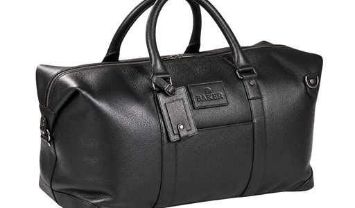 Carlisle Holdall - Black Coach Pebble Print