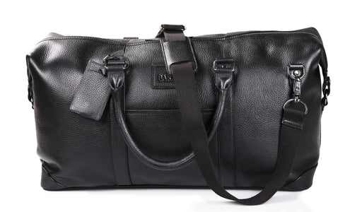 Carlisle Holdall - Black Coach Pebble Print