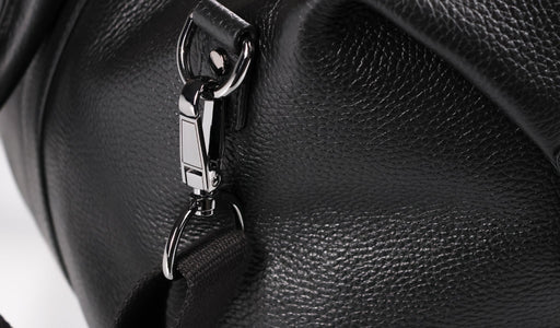 Carlisle Holdall - Black Coach Pebble Print