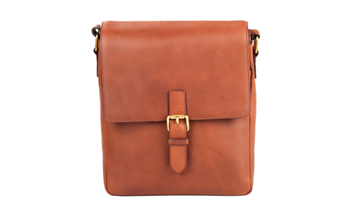 Small Man Bag - Exeter Brown Oiled Pull-Up