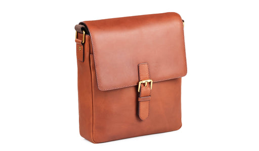 Small Man Bag - Exeter Brown Oiled Pull-Up