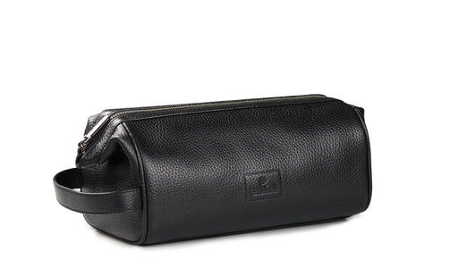Flint Wash Bag - Black Coach Pebble Print