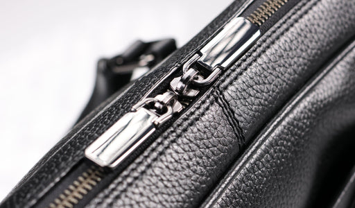 Monmouth Large Briefcase - Black Coach Pebble Print