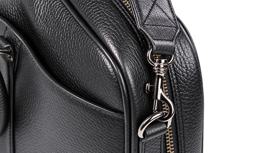 Monmouth Large Briefcase - Black Coach Pebble Print