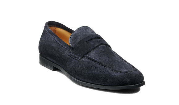 Capri - Pelle scamosciata blu navy