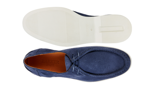 Vigo - Pelle scamosciata blu navy Suola bianca