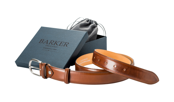 Effen riem - Walnut Calf