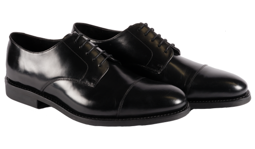 Derby Toe Cap - Nero lucido