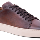 Paisely - kastanje handgeschilderd