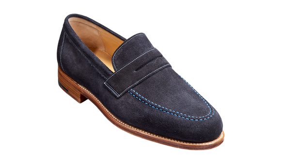 Jevington - Pelle scamosciata blu navy scuro