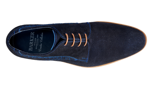 Mason - Pelle scamosciata tagliata blu scuro