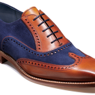 Spencer - Antyczne palisander / Granatowy zamsz