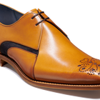 Sullivan - Cedar Håndmalet / Navy Ruskind