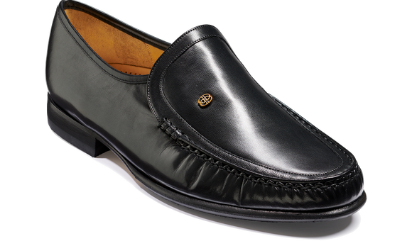 Barker black loafers clearance