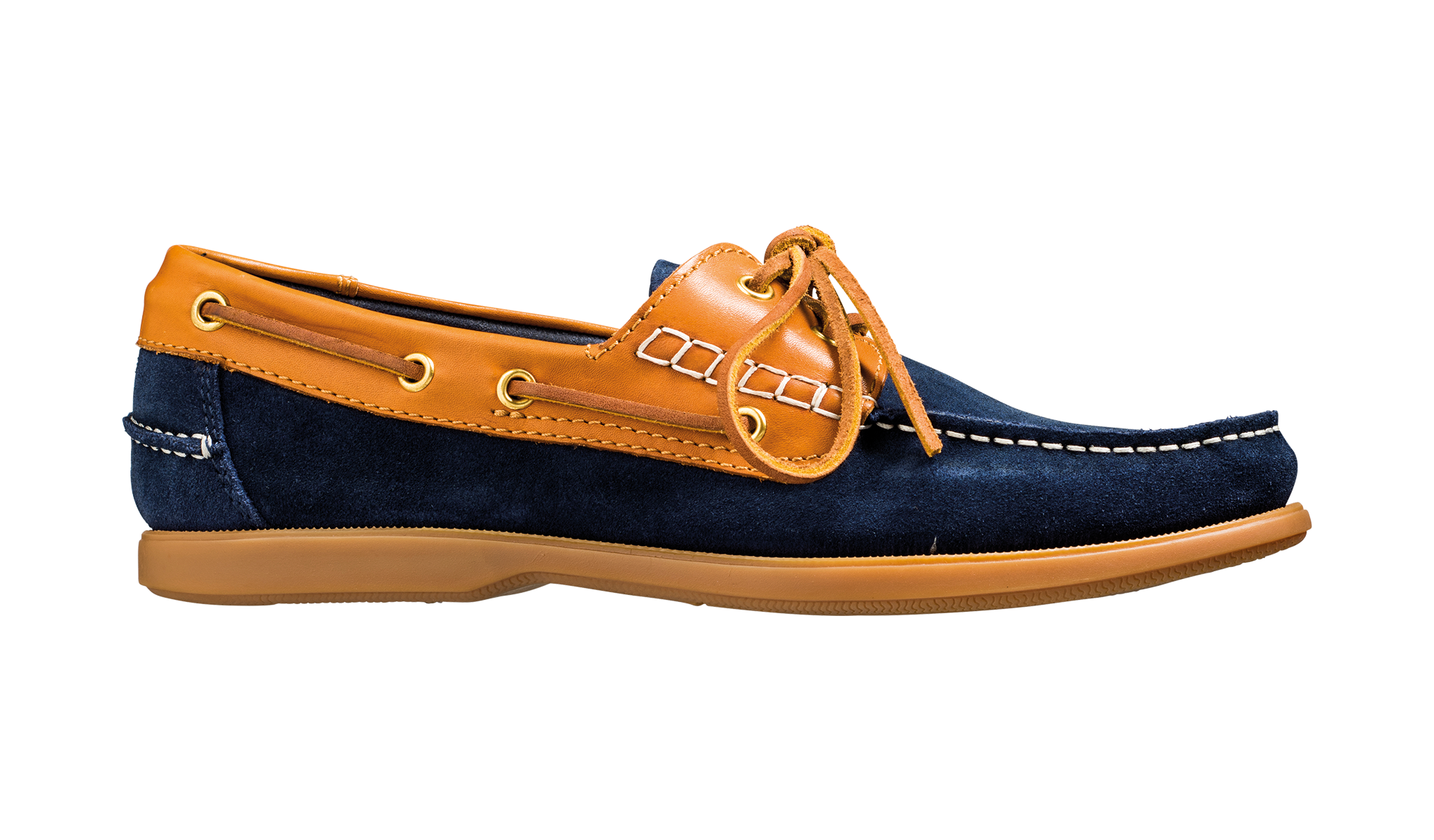 Wallis - Navy Suede / Cedar Collar | Barker Shoes Europe