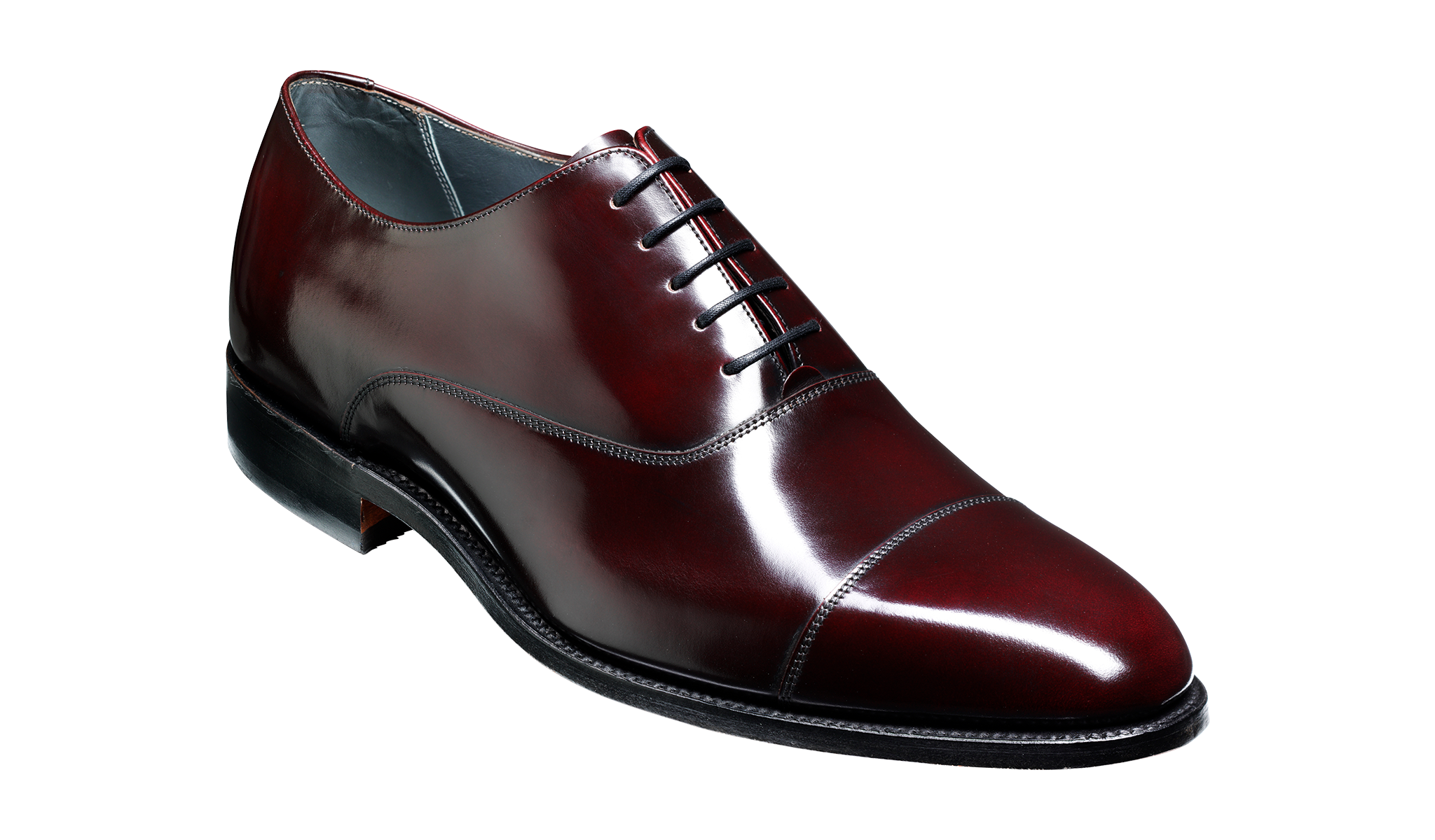 Winsford Burgundy Hi Shine Oxford Mens Oxford Barker Shoes