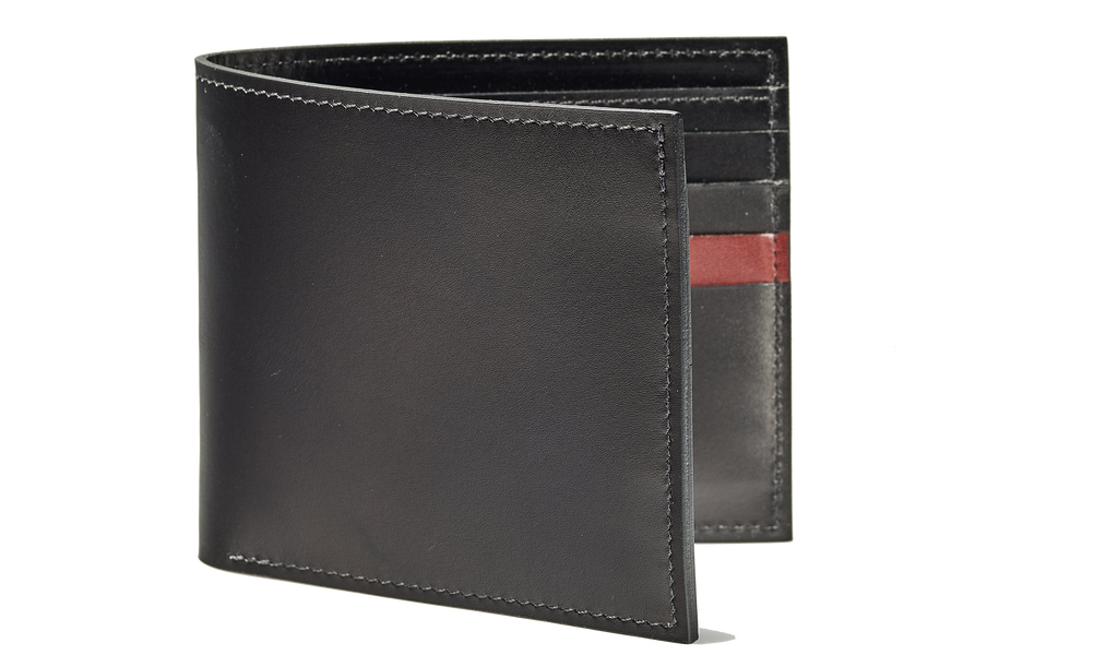 Bifold Wallet One Stripe - Schwarzes Kalb